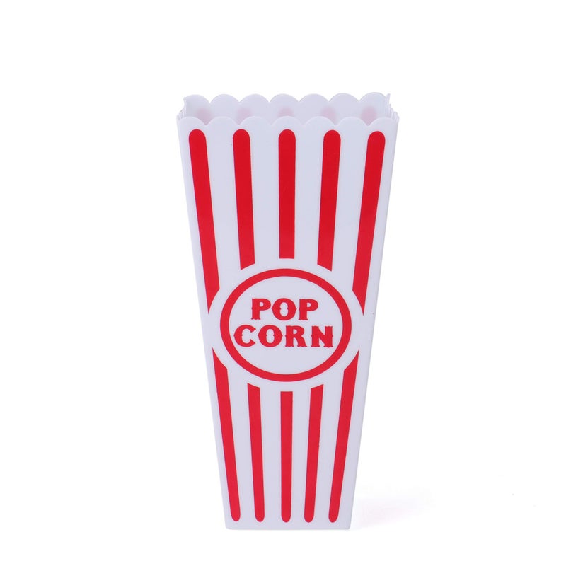 Tebery 20 Pack Plastic Open-Top Popcorn Boxes Reusable Movie Theater Style Popcorn Container Set -7.7" Tall x 4" Square - Image 4